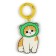 Key keychain children's "cat", 3.1 x 7.7 cm