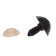 Rifle eyes with plugs, translucent, set 4 pcs, brown color, size 1 pc: 1.8 × 1.8 cm