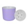 Plastic pot with the Lyon tab, lavender color