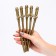 Tubes "Bacheloretteun", gold, 5 pieces