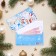 An envelope for money "fulfilling desires in the new year!" embossing 16.5 x 8.5 cm