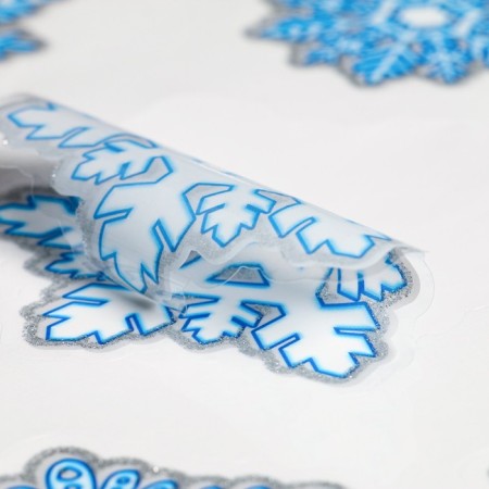 Stickers on the windows "New Year" snowflakes, 41 x 29 cm-1