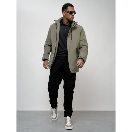 Male park, size 58, gray color-8
