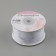 Decorative tape "sequins", 40 mm, 9 ± 0.5 m, white color No. 1