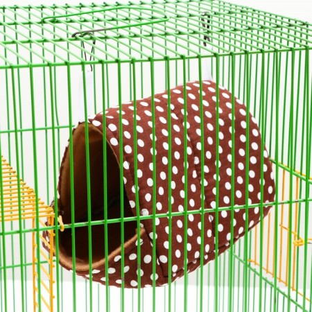 House "Nora" for rodents 20*14*12 cm, calico, fleece, foam-4