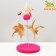 Teaser on the basis of "carnival", 15 cm, brown/pink