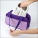 Lightning bag, external pocket, textura, lilac color/purple color