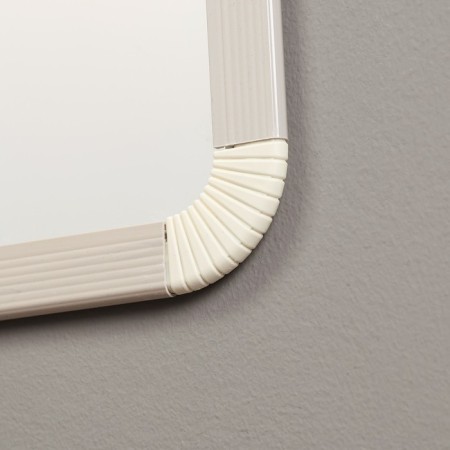 Interior mirror, acrylic, 35 x 95 cm white,-1