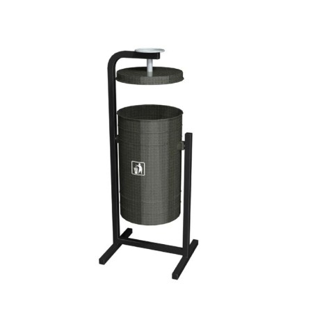 Urn 16 l "pearl", color silver antique