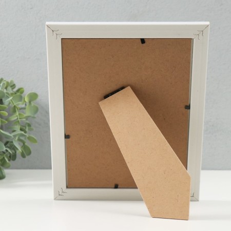 Photo frame plastic 15x20 cm "Double braid" black and white 18x23.8 cm-3