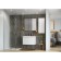 Tumbling under the Aquaton Asti sink, 70 cm, white gloss color, white matte