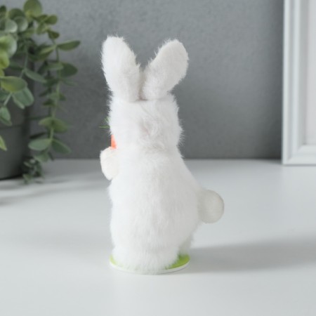 Interior doll "Baby in a bunny costume with carrots" 6x7x15 cm-3