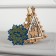 Christmas tree toy "Christmas tree with a bear", from batteries, a glow of warm white