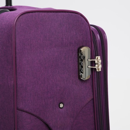 Big suitcase 28 ", a lightning department, code castle, 3 wheels, 2 external pockets, purple color-4