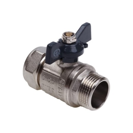 Ballic Aqualink, Pn 10, 1/2 "x 16 mm, external thread/ts, butterfly, nickel.-1