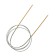 Circular knitting needles, bamboo, with a metal cable 100 cm/2.0 mm