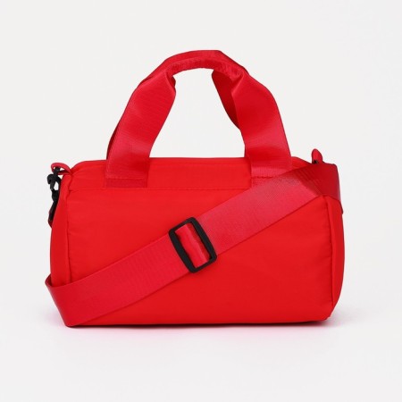Sports bag with lightning, external pocket, red color-3