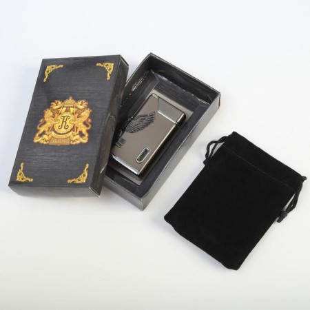 Gas lighter for smoking "eagle", in a bag, piezo, 6 x 8 cm, mix-4