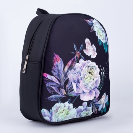 School Youth Backpack "Flowers", 27x10x23 cm-4