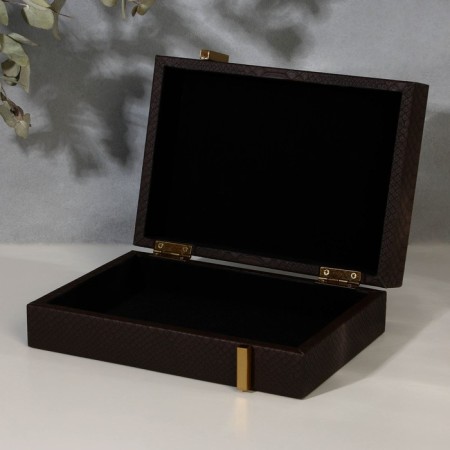 Leather jewelry box, 23 x 16 x 7 cm-6