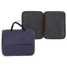 Folder with handles A4 textiles, 350 x 275mm, office, PDM-4, ​​external pocket, gray