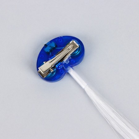 Hair strand on a hairpin, luminous, 3.5 x 33 cm-3