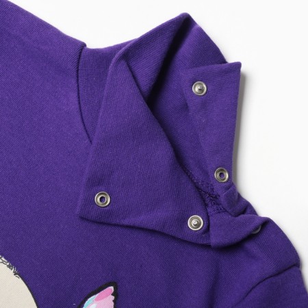 Turtleneck for girls, purple color, height 86 cm-1