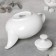 Teapot porcelain blanket Wilmax "Grace", 1.15 liters, white color