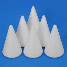 Set of foam cones, 8 cm, 6 pcs