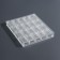 Organizer for decor, 20 blocks, 14.5 × 12.5 × 1.7/2.8 × 2.1 × 1.3 cm, the color is transparent