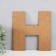 The panel of the letter "h" 19x20 cm, black