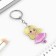 Key keychain children's acrylic "Princess", 3.5 x 10 cm