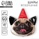 Foil ball 24 "Pyosik Happy Birthday", set of 50 pcs.