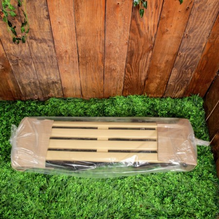 Bench Plastic alternative for a summer house 1.2x0.4x0.42 m, without a back, load up to 212 kg-5