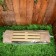 Bench Plastic alternative for a summer house 1.2x0.4x0.42 m, without a back, load up to 212 kg