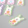Decor for creativity tree "Rabbit with an egg" set 10 pcs mix 4x1.8 cm