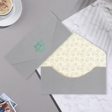 A set of envelopes for money "congratulatory - 2" 6 pieces, software touch, embossing, 9x19 cm-11