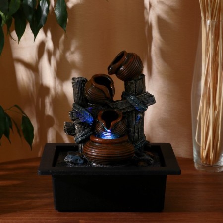 Fountain "Cup on the fence" 23x17.5x26 cm (with backlight)-2