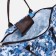 Lightning bag, folding, blue/blue color