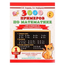 “3000 examples in mathematics. The score is within 20. Different levels of complexity ”, 1st grade