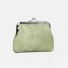 Women's wallet on the farmar, green color