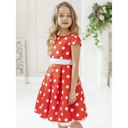 Dress "Diana", height 134 cm, red color-1