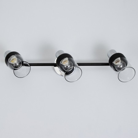 Lamp "Masumi" 3x40 W E14 black/chrome 58x10x20cm-5