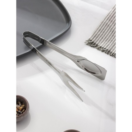 Barbecue forceps, welded, silver color-2