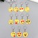 Acryl keychain "Funny Smile" mix 4x4 cm