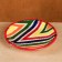 The plate of Rishtan ceramics "Atlas", multi -colored, flat, 15 cm
