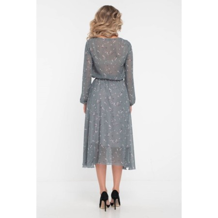 Women's dress, size 50, gray color-4