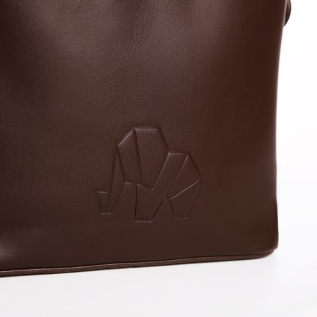 Cross-Bodi Bag on a zipper, brown color-4