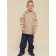 Sweatshirt for boys, height 140 cm, beige color
