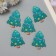 Decor for the creativity of the felt lord "Christmas tree with garland" 5.4x4.1 cm